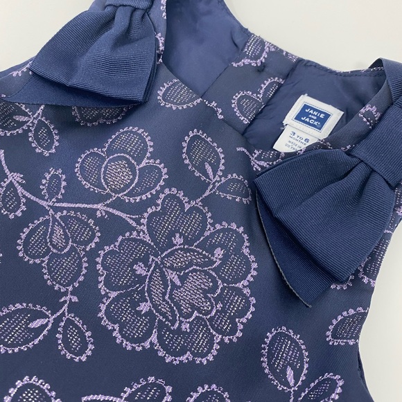 Janie and Jack Jacquard weave dress - Brand NEW. Size:3-6 Months - Picture 2 of 7